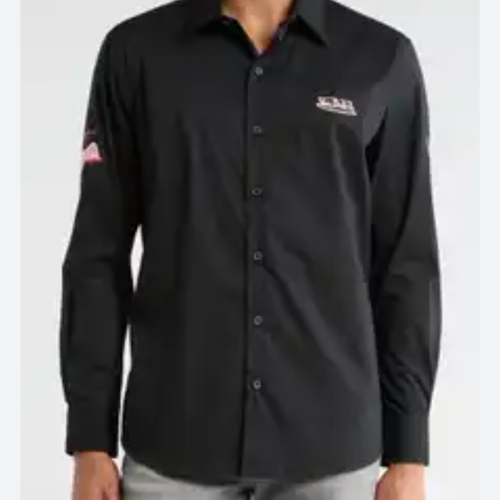 Von Dutch Black Casual Button Down Shirt